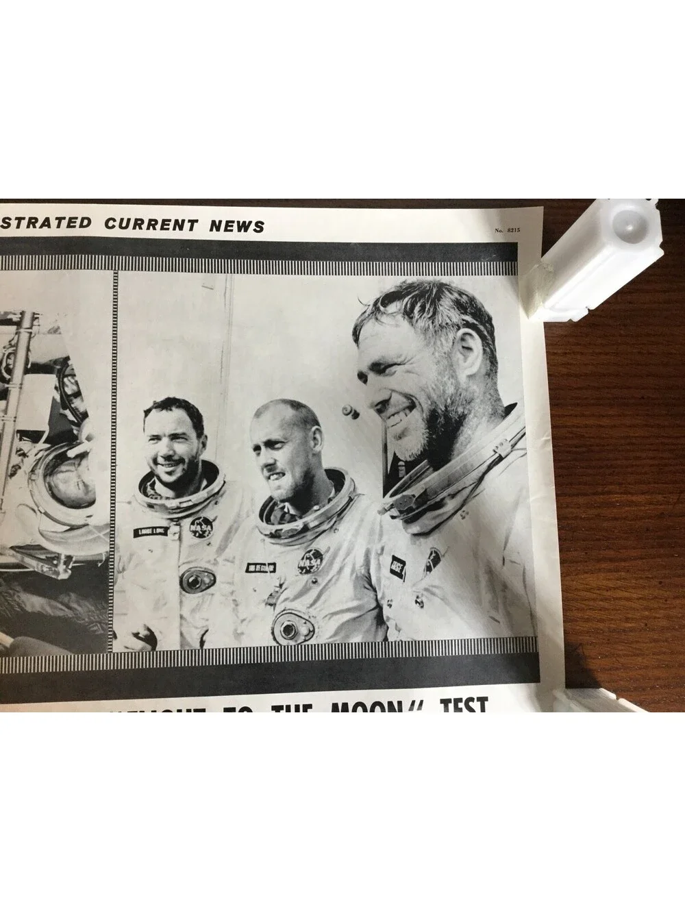 Illustrated Current News - 14 Day Flight to Moon Test Apollo Erman Abell Moyles